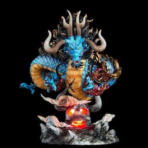 Anime One Piece Beasts Pirates Gk Battle Kaido Action Figure Pvc Figuras do modelo