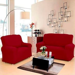 Capa P/ Sofá 2 E 3 Lugares De Malha New City Vermelho Sultan
