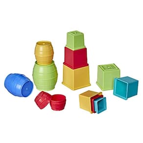 Playskool Stack e Nest Barrels e Blocos Bundle Toy para