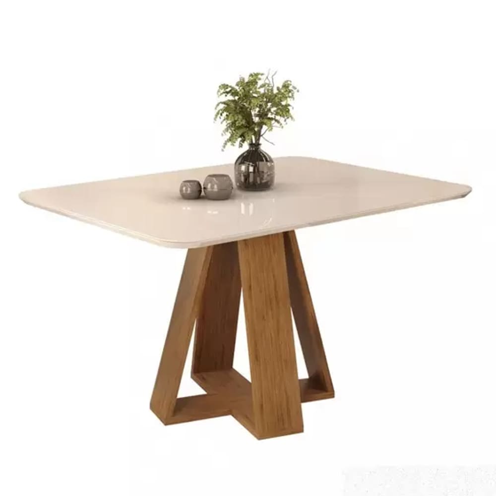 Mesa Celeste - Tampo Chanf. Curvo Mad/Vd 1200X900x30 Freijo/Off White - Dj