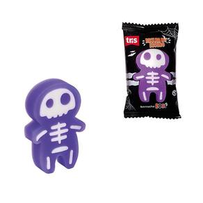 Borracha Escolar Boo Brilha no Escuro Lilás 3x5x1,1cm