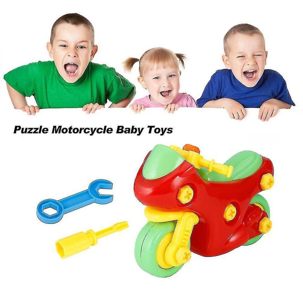 Puzzle Motocicleta Brinquedos Bebê Diy Crianças Brinquedos Educacionais Wi