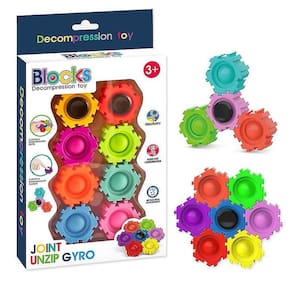 Diy Silicone Sensorial Squeeze Descompressão Toy Building Bloc