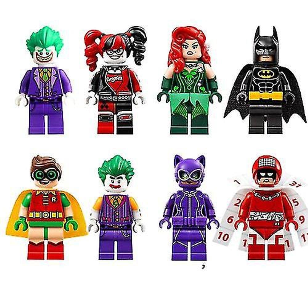 Super-herói montado boneca brinquedo 8pcs