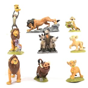 9pcs Leão Simba figura modelo de brinquedo