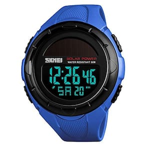 Relógio esportivo digital solar masculino SKMEI, 50M à prova