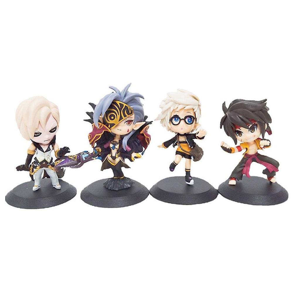 4pcs guerreiro figura modelo de brinquedo