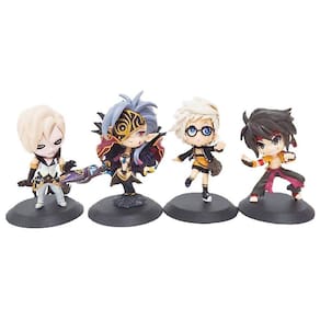4pcs guerreiro figura modelo de brinquedo