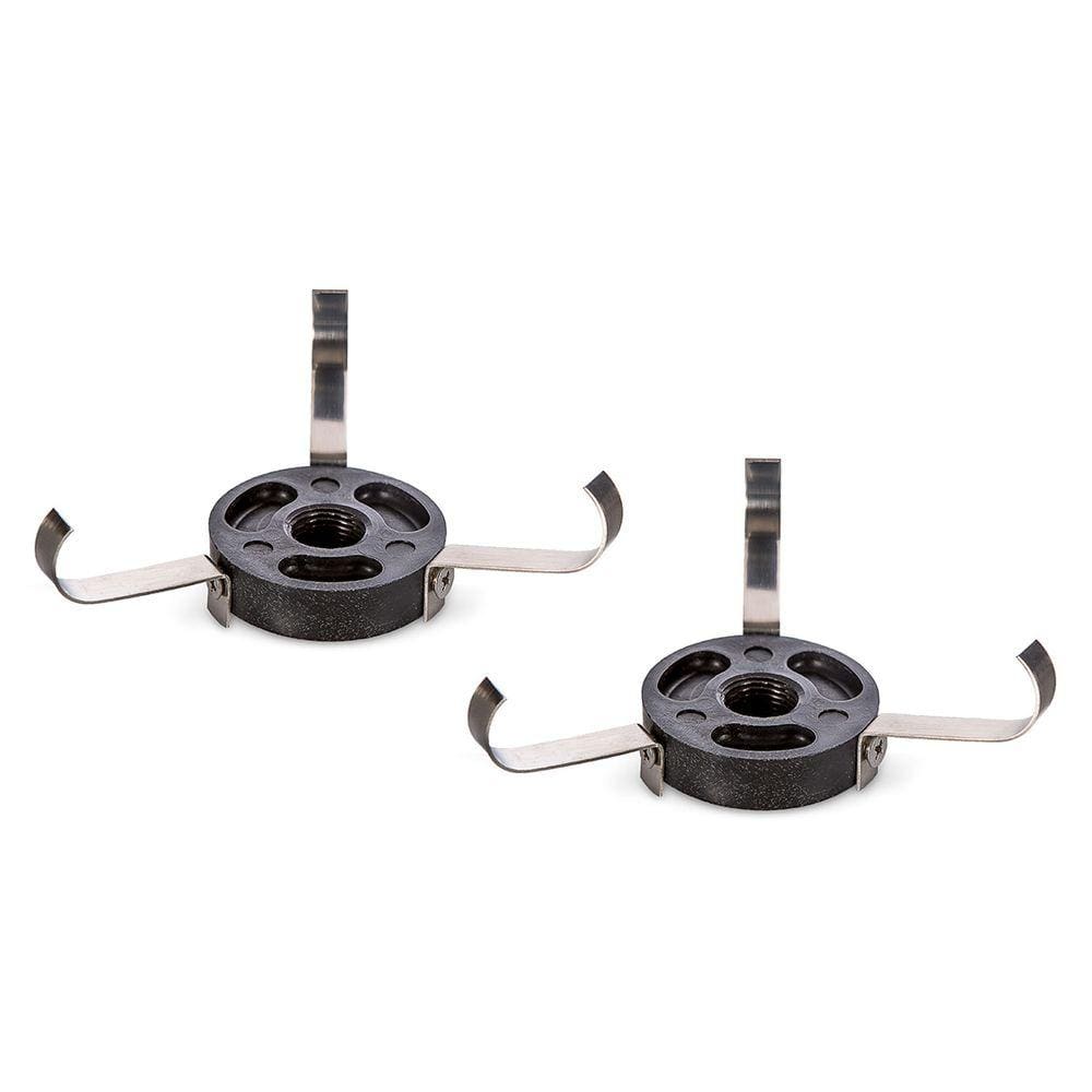 Kit 2 Adaptador Garra Inox Para Refletor Led De Piscina