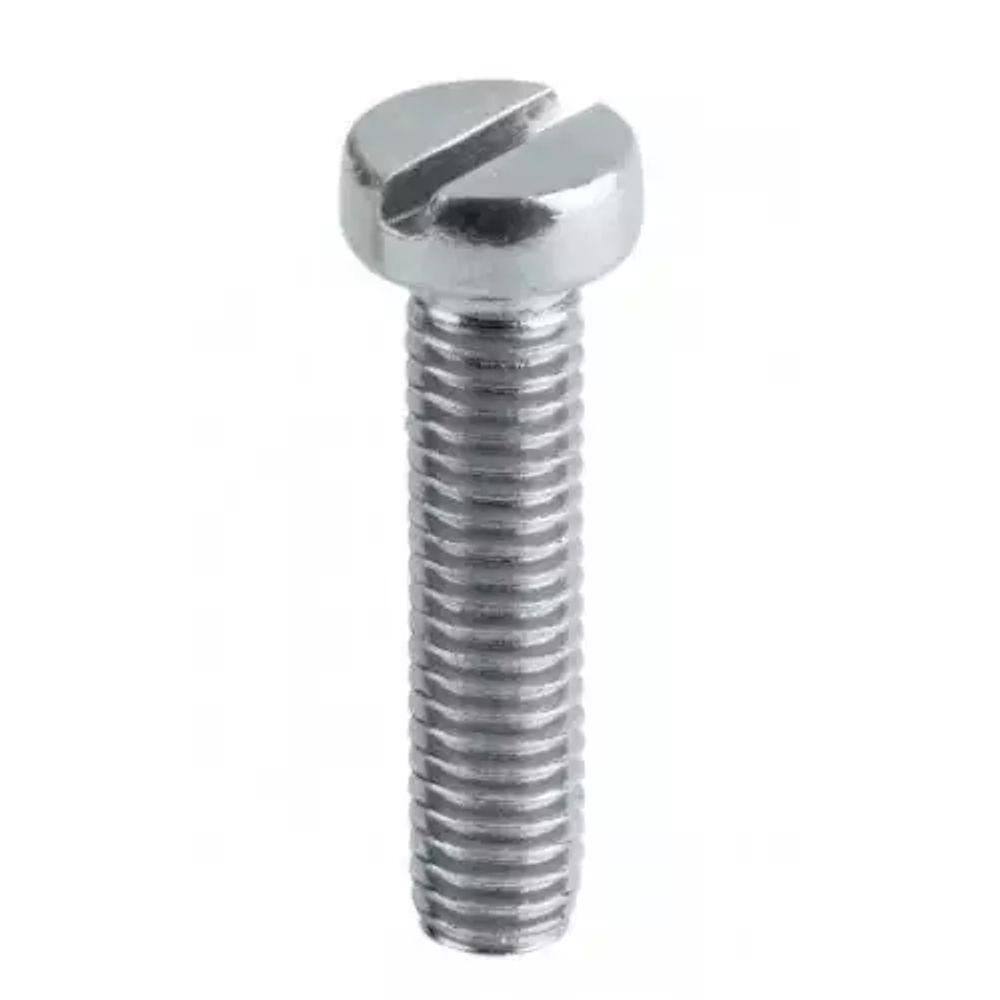 Parafuso Máquina C. Cilíndrica M6 X 30Mm Fenda Zincado - 100Pçs