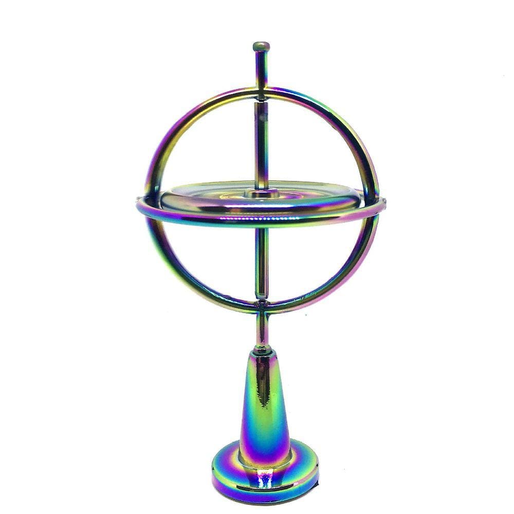Giroscópio de dedo de metal educacional giroscópio pressão superior aliviar brinquedo para crianças3ml