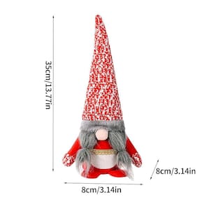 Bonecas de Natal Natal Ano Novo Diy Striped Faceless Toy Decorações de Papai Noel