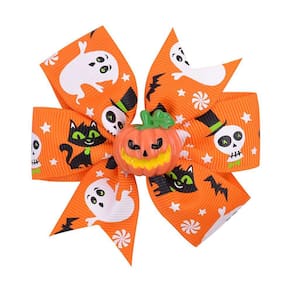 Halloween infantil hairpin crianças abóbora impressão meninas bonito arco acessórios de cabelo
