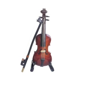 1:12/1:6 Toy House Modelo de Cena em Miniatura Instrumento Musical Violino Fingir Brinquedo