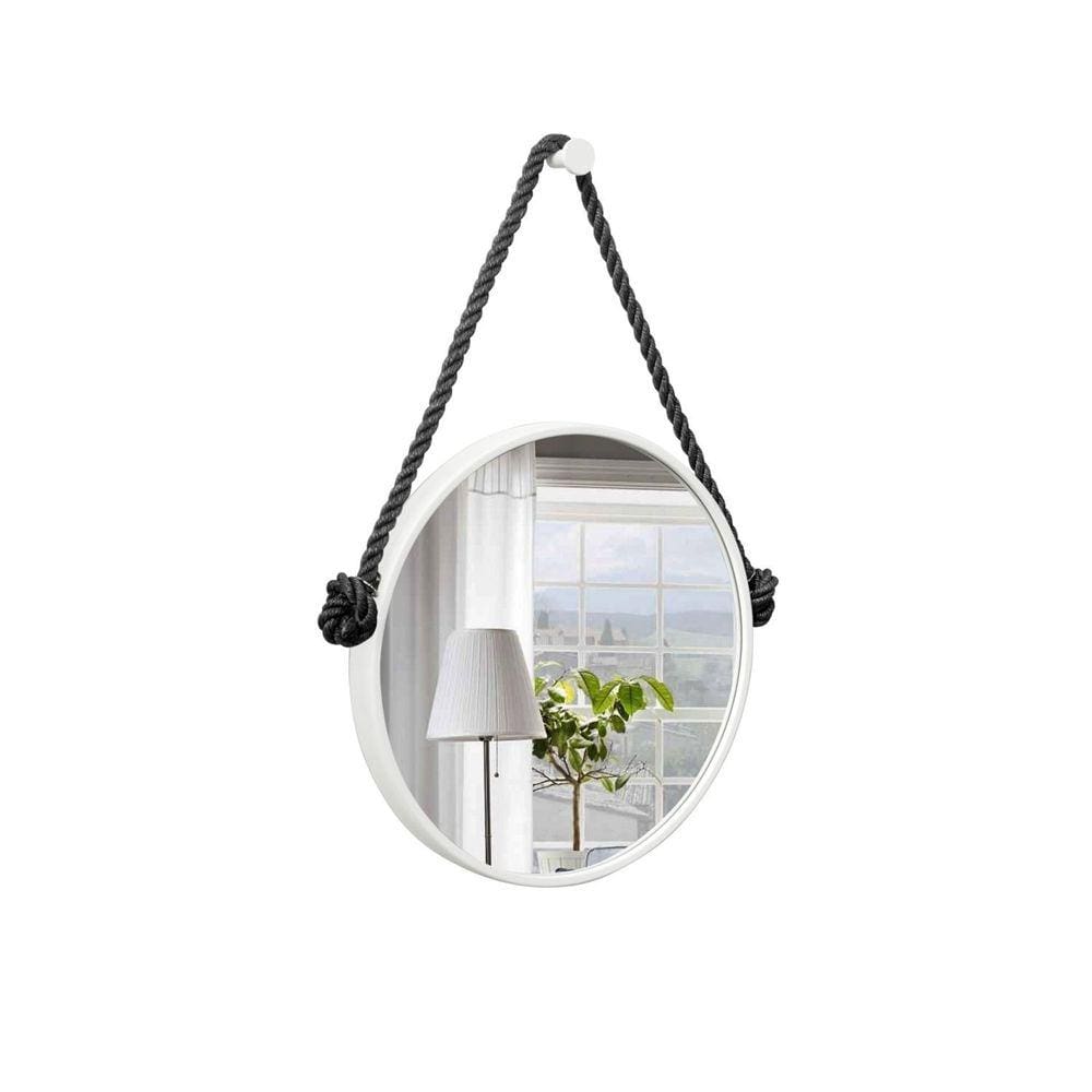 Espelho Decorativo Adnet Alça Corda Naval 60 cm Redondo
