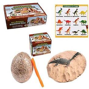 Ovos de Dinossauro Dino Dig Kits 12 Pcs Dinossauros Escavação Brinquedo Presentes (Style2)