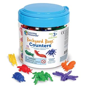 Recursos de aprendizagem Backyard Bugs Counters