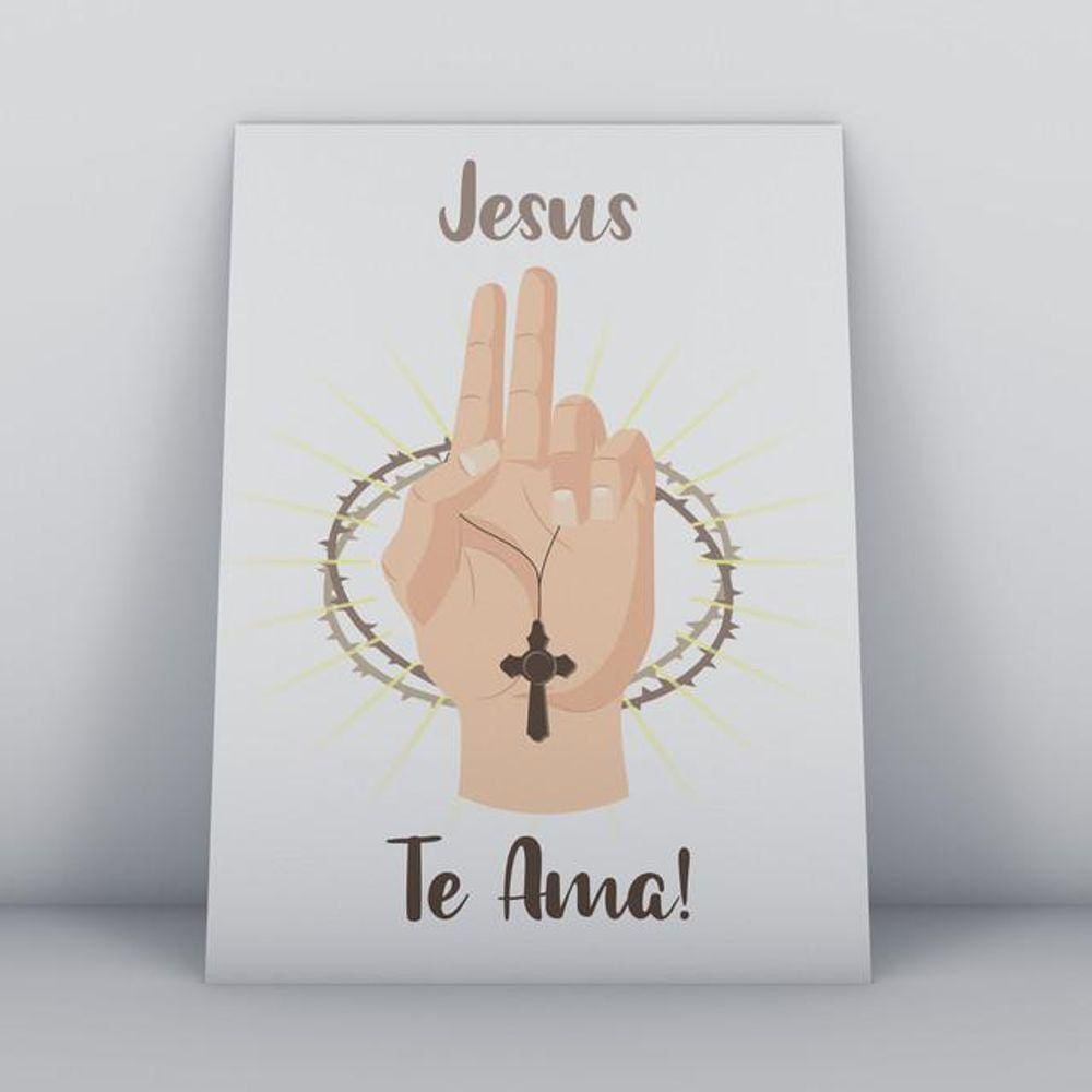 Quadro Religião Cristã 010 - 20x30 cm - Quadros TAC