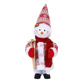 30cm música elétrica papai noel boneca ornamentos presentes de natal balanço velho boneco de neve boneca ornamentos