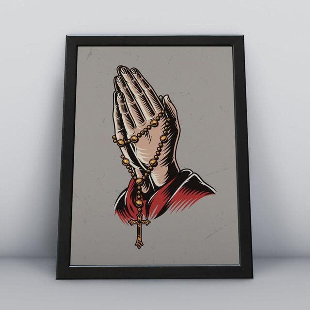 Quadros TAC Religião Cristã 029 - 20x30cm - MDF - Colorido