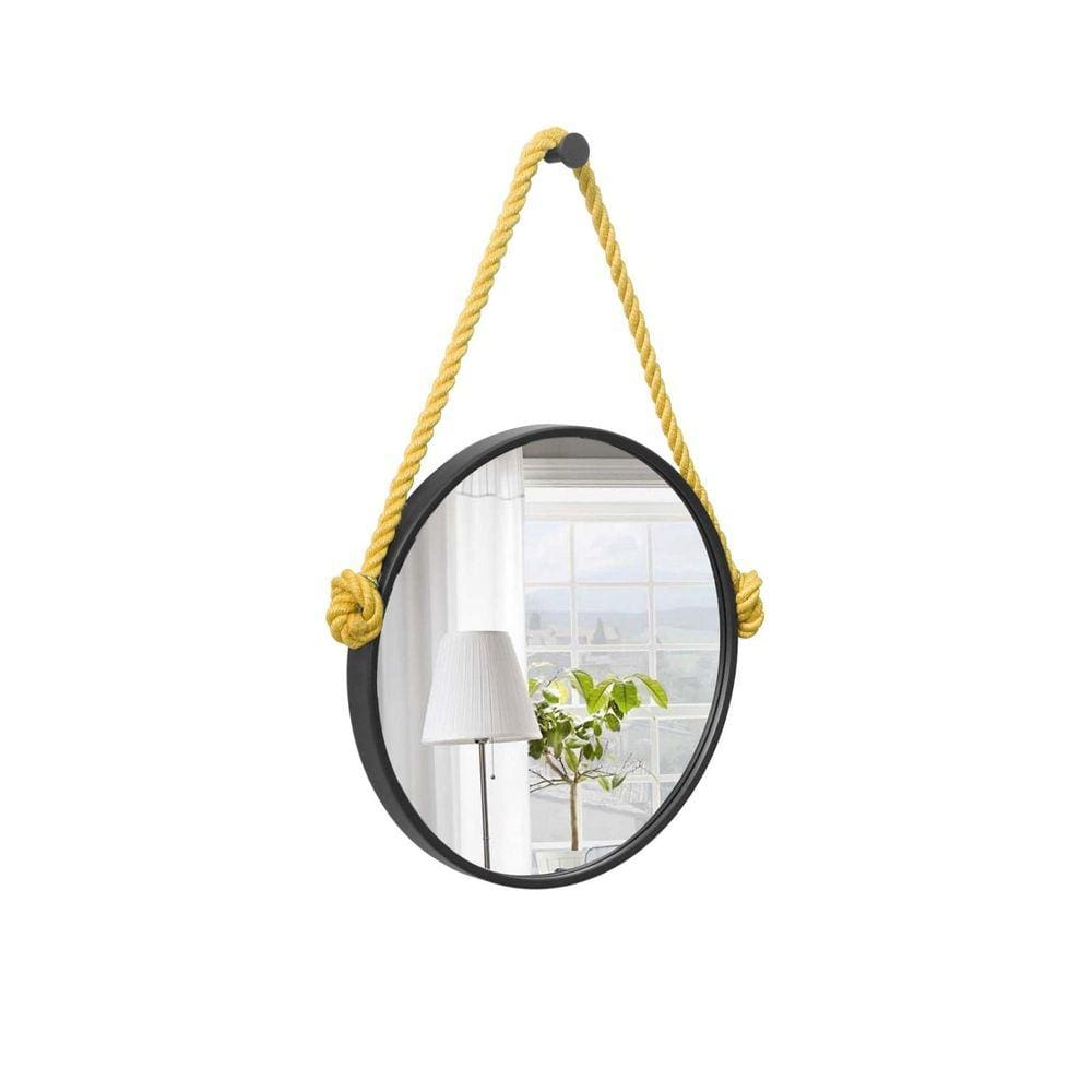 Espelho Decorativo Adnet Alça Sisal Redondo