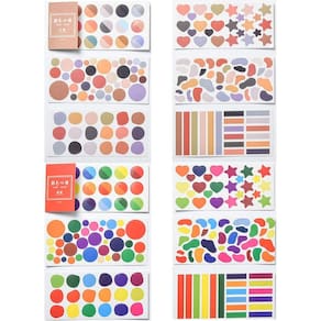 24 folhas coloridas adesivo adesivos adesivos d