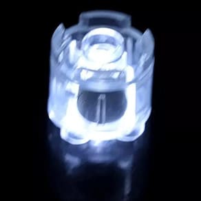 2pcs luz tijolo luminescente lâmpada luminescente acessórios redondo led th