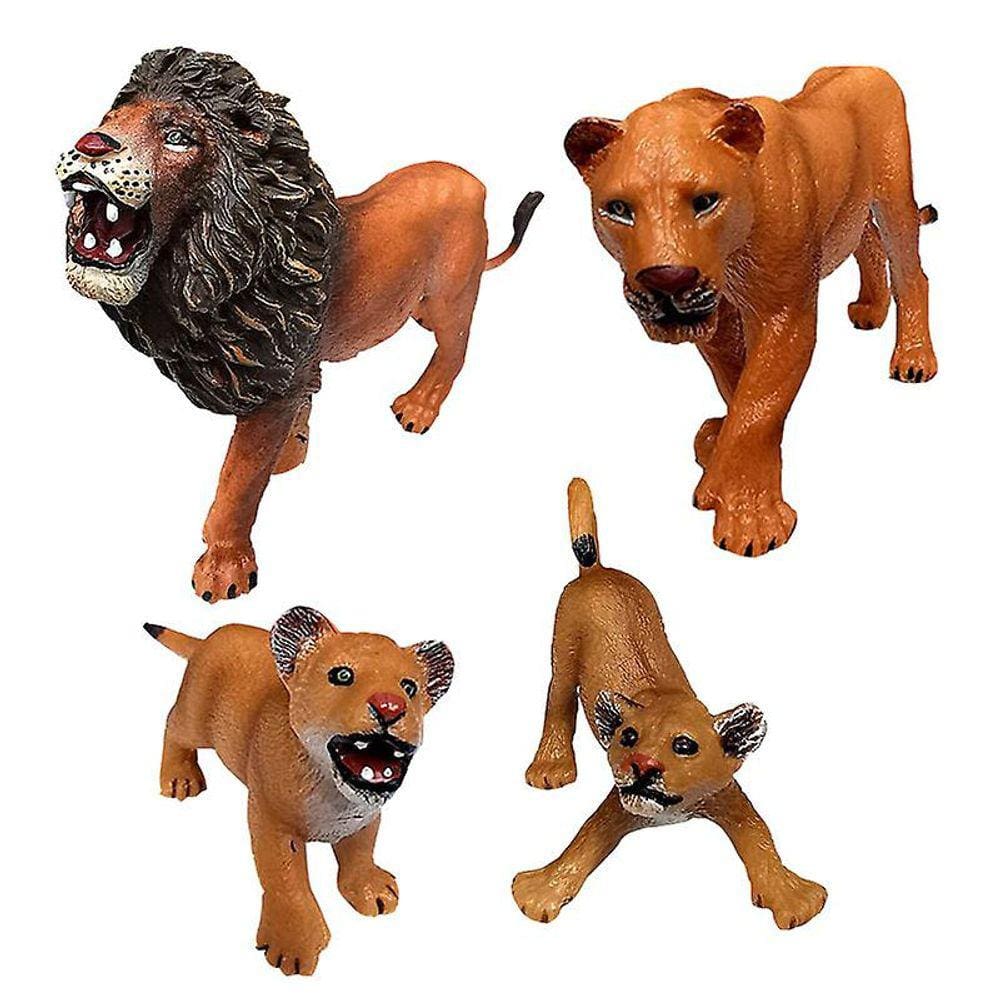 4pcs brinquedos de animais estatuetas casa decorar brinquedos educativos pré-escolares para crianças