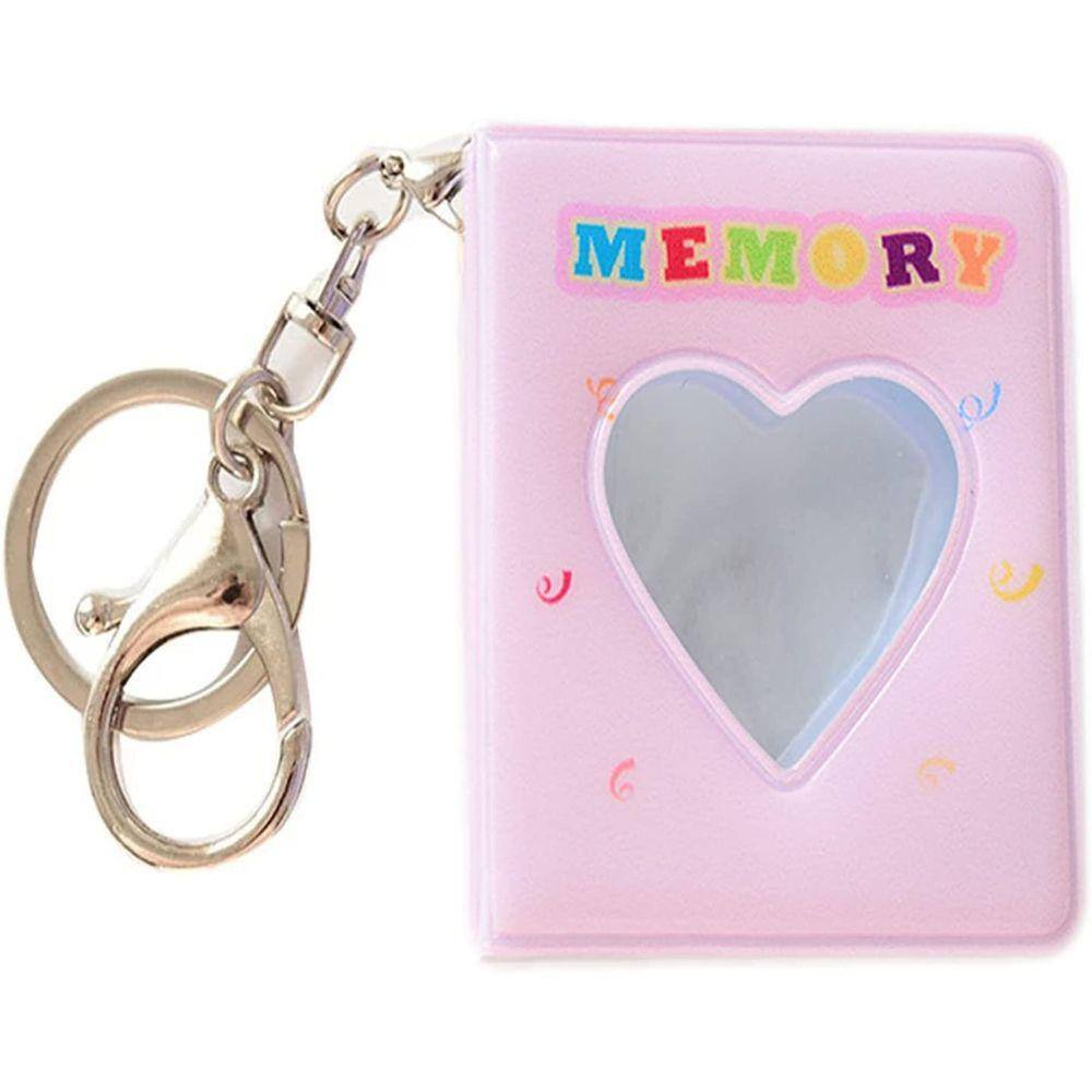 1 polegada Kpop Photocard Holder Book 16 bolsos Candy Color Love Heart Instax Mini álbum de fotos Polaroid Pictures Photo Card Scrapbook Binder ID S