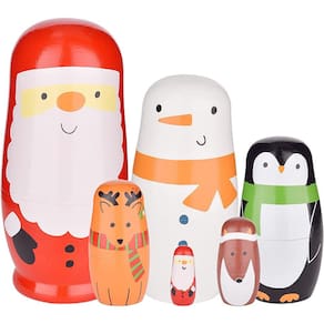 Bonecas russas de Natal, Matryoshk Pintadas à Mão