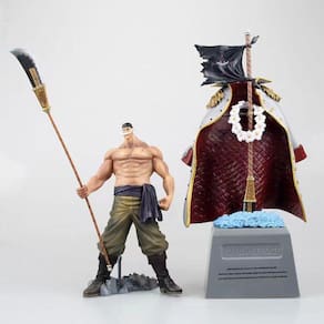 Anime One Piece White Beard Edward Newgate Tombstone Quatro Imperadores Whitebeard Pirates PVC Action Figure Collectible Model Toy| Figuras de Ação