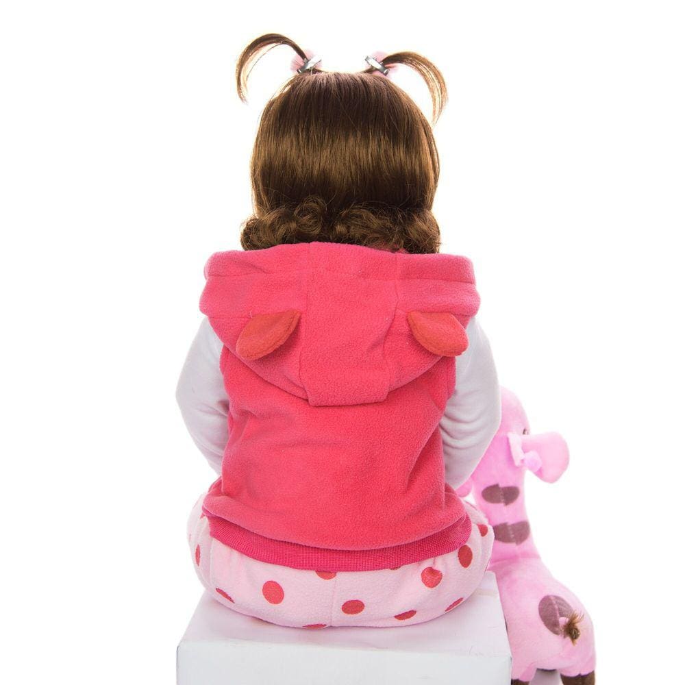 Lindo Bebe Reborn Menino Brinde Pelúcia Girafa 48cm - Boneca Reborn  Original Silicone