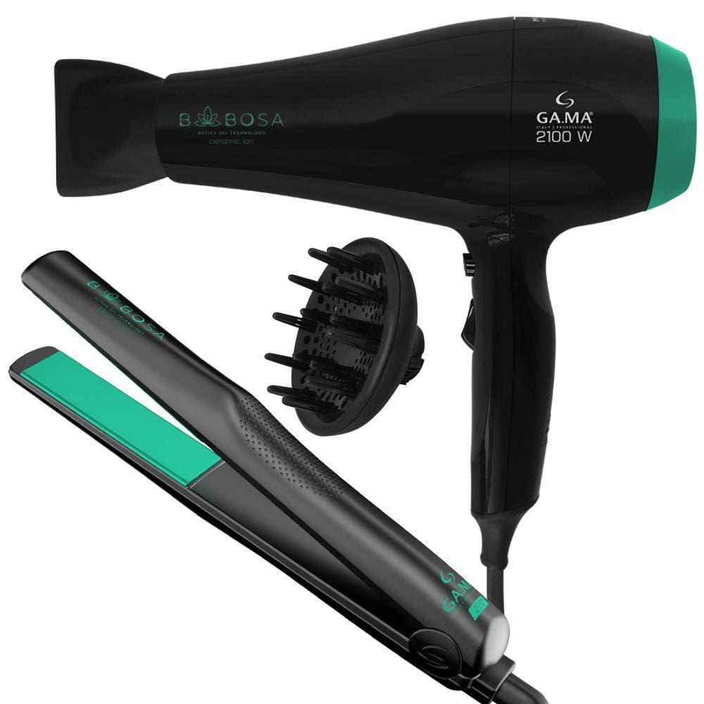 Kit Prancha e Secador de Cabelo Babosa 220V