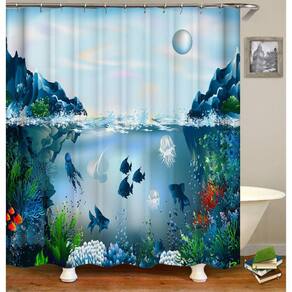 Miracille tartaruga marinha impermeável polvo Home chuveiro cortina