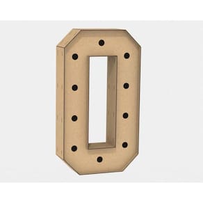 Letra Caixa Grande Mdf 80Cm de Altura - Decoração