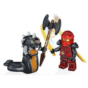 24pcs / Lote Plástico Mini Ninjago Figura Toy Ninja Snakes Montar