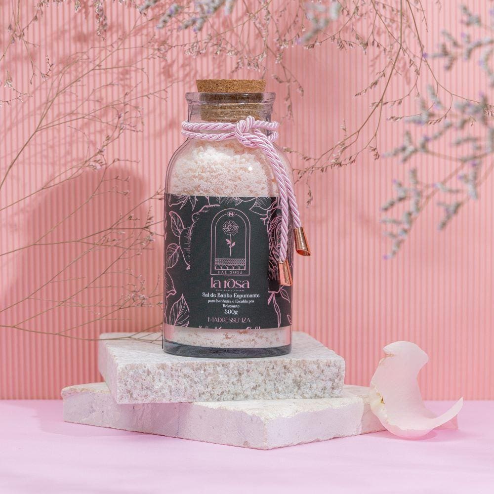 Sal de Banho La Rosa 300g - MADRESSENZA Perfumado