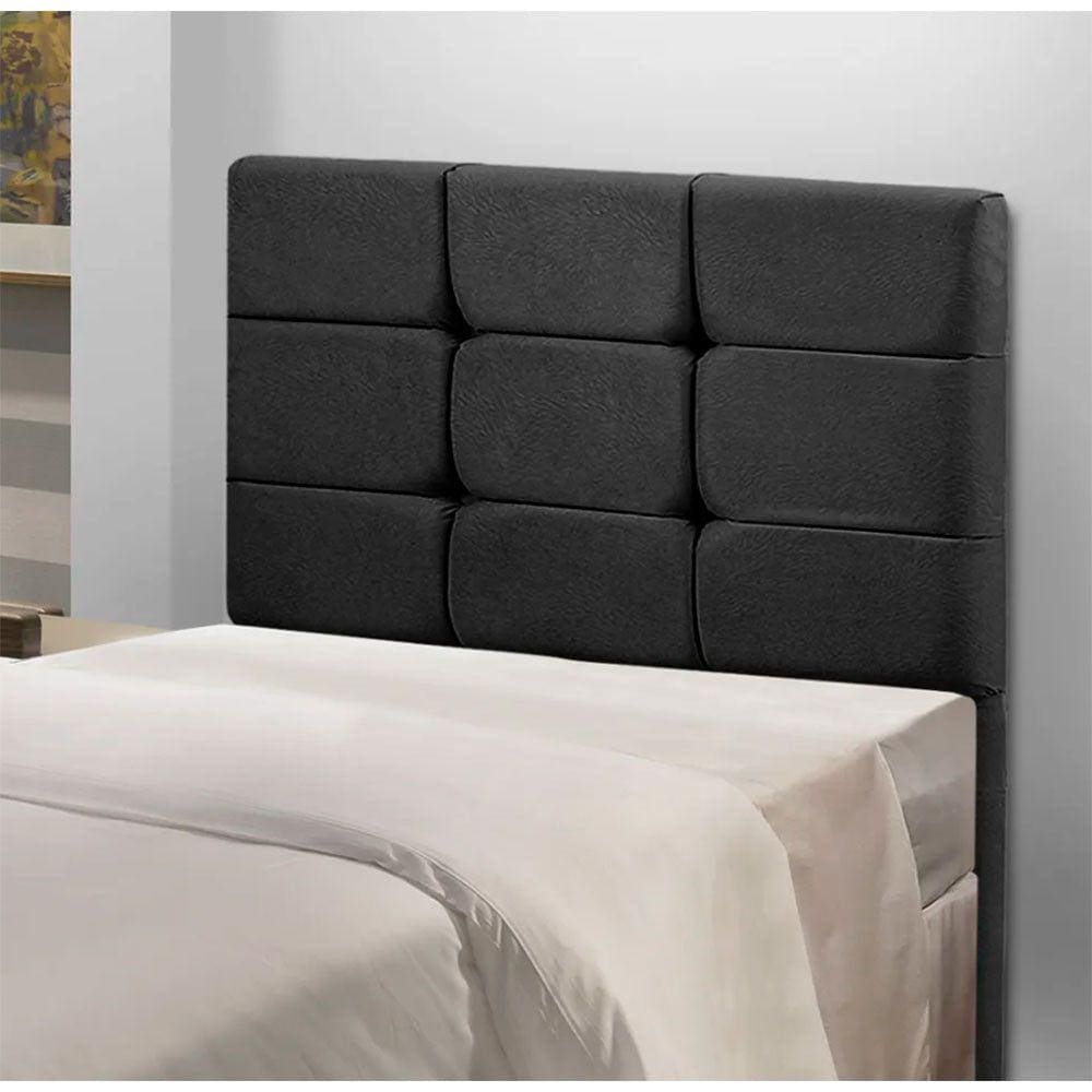 Cabeceira Estofada Cama Box Solteiro 0.90 Julia Veludo Star Confort
