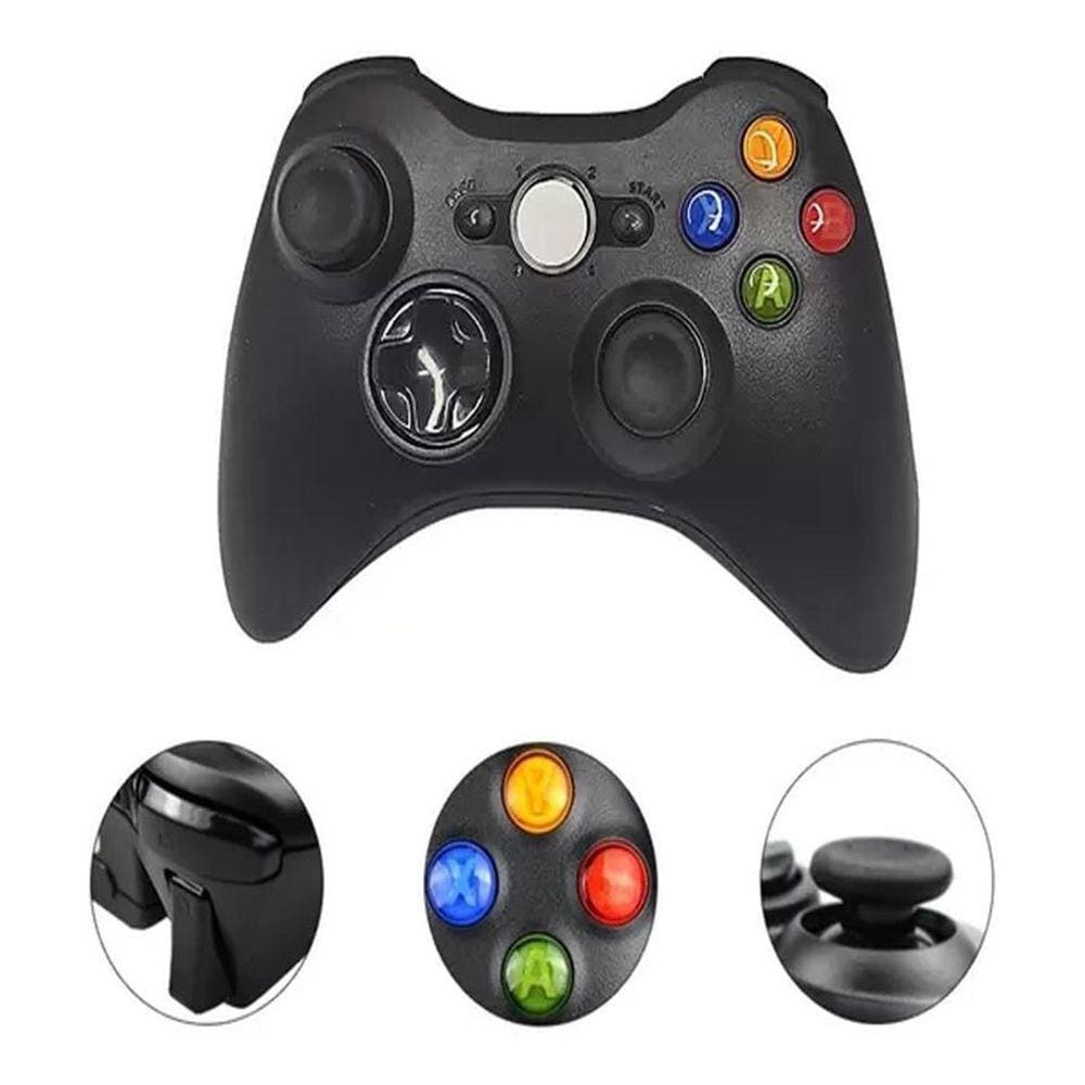 Controle Com Fio Para Xbox 360 Slim / Fat E Pc Joystick - Estrelar