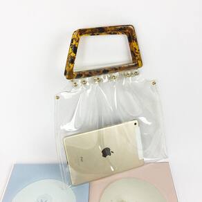 Verão Selvagem Lazer Acrílico Doll Transparent Jelly Bag PVC H