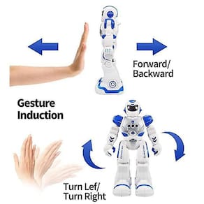 Robô para crianças Robô Programável Inteligente com Brinquedos controladores infravermelhos, dançando, cantando, olhos de led, kit robô sensoriamento