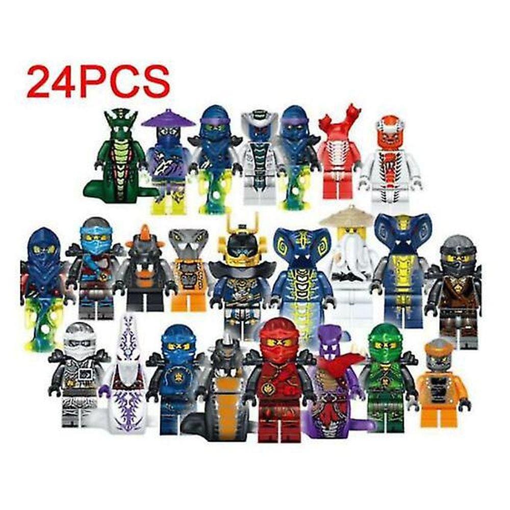 24 Pcs Ninjago Mini Figuras Set de