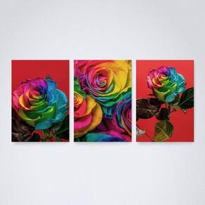 Quadro Decorativo Flores 30x20cm - Elegância e Qualidade