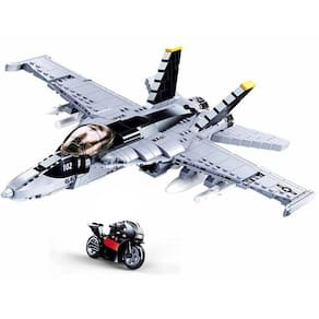 Série Militar Série Mundial Força Aérea dos EUA F/A 18 Strike Fighter Pilot Figura DIY Modelo Blocos tijolos brinquedos presentes| Blocos