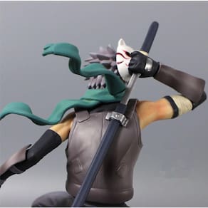 Estatueta de anime de 25CM Mudar cabeça Hatake Kakashi PVC Action Figure The Dark Kakashi Figures Collectible Toy| Figuras de Ação