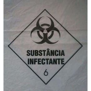 Saco Lixo Infectante 15L Branco - 100 Unidades