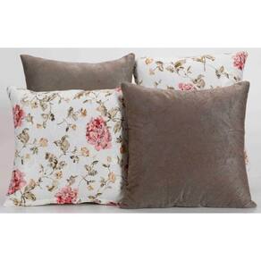 Conjunto 4 Capas de Almofada 45cm x 45cm - Tecido Misto