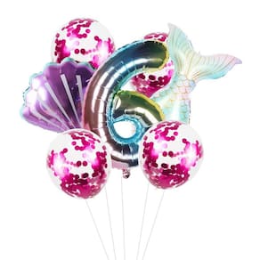 MEIDDING, balões de cola de sirene para festa de cumplea~os