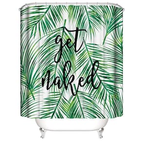 Obter Naked Chuveiro Cortina Banheiro Decoração Folha Print Waterproo