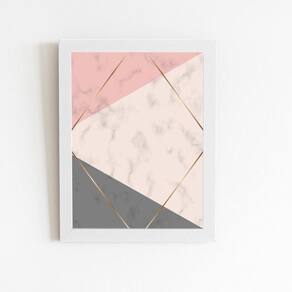 Quadro Decorativo 60x40cm - Moldura Eucatex - Alta Qualidade